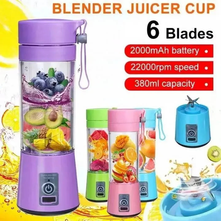 Portable & Rechargeable Electric Juicer Blender