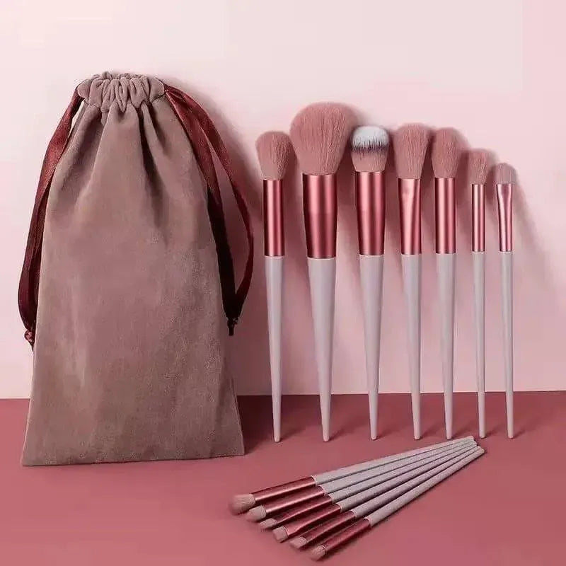 13 Pcs Rose Gold Makeup Brushes Set