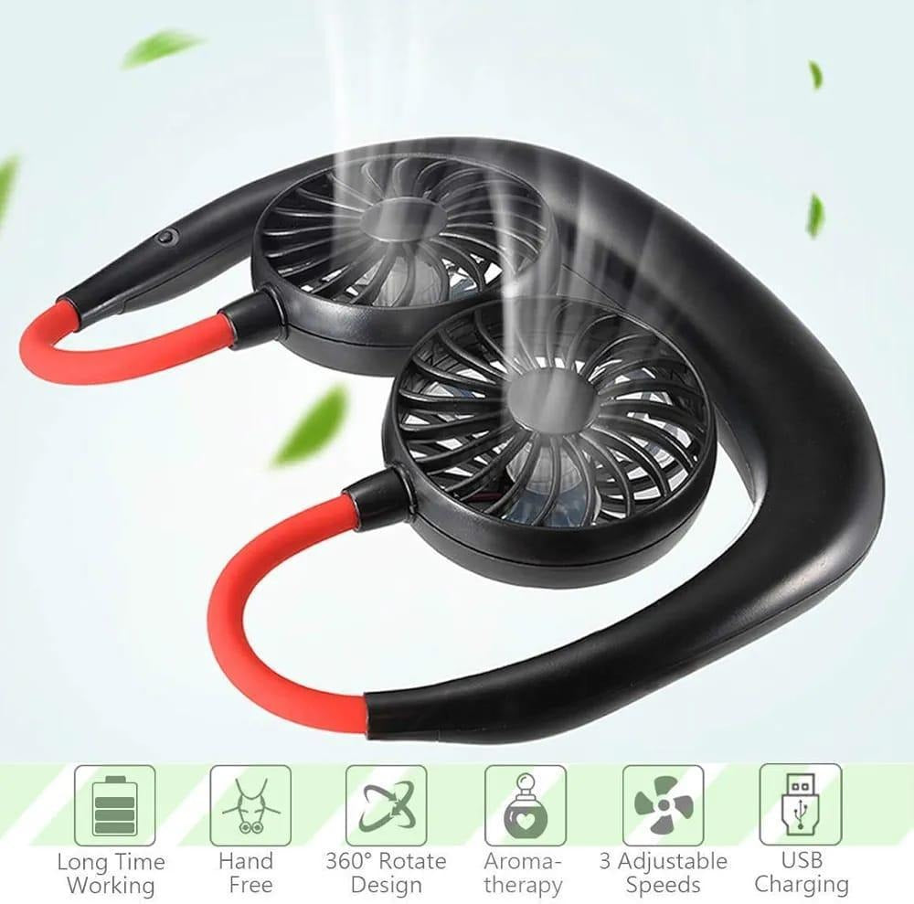 Rechargeable Neck Fan for Hot Weather Pakistan