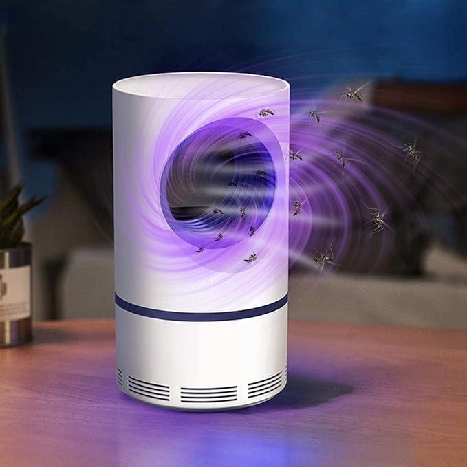 USB Mosquito Killer Lamp – 360° Purple Glow Trap with Strong Suction & Silent Operation