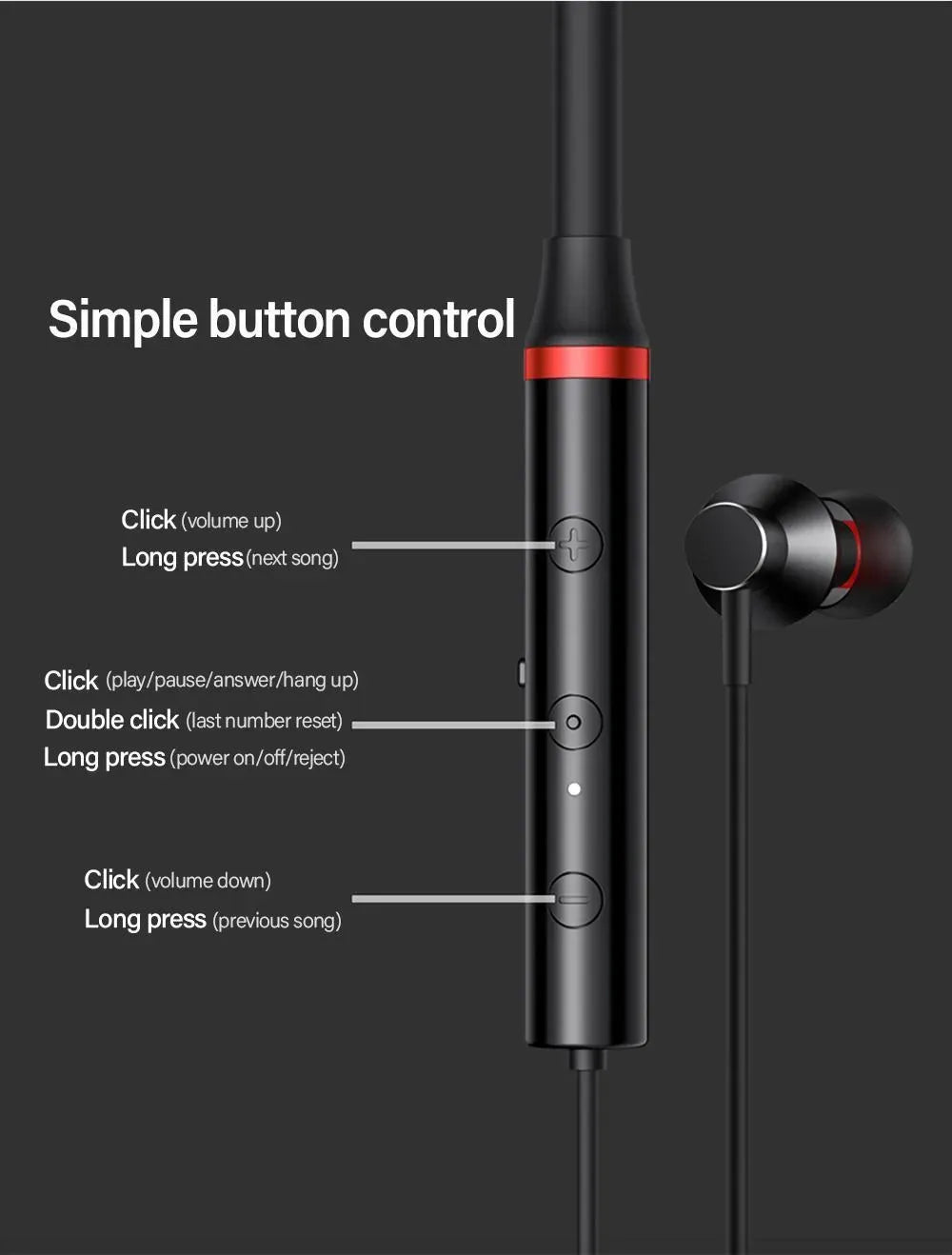 Lenovo Wireless Neckband Bluetooth 60 Surround Sound