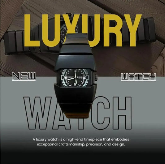 Men's Comfortable Daily Wear Watch Rectangular dial