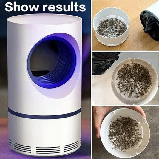 USB Mosquito Killer Lamp – 360° Purple Glow Trap with Strong Suction & Silent Operation