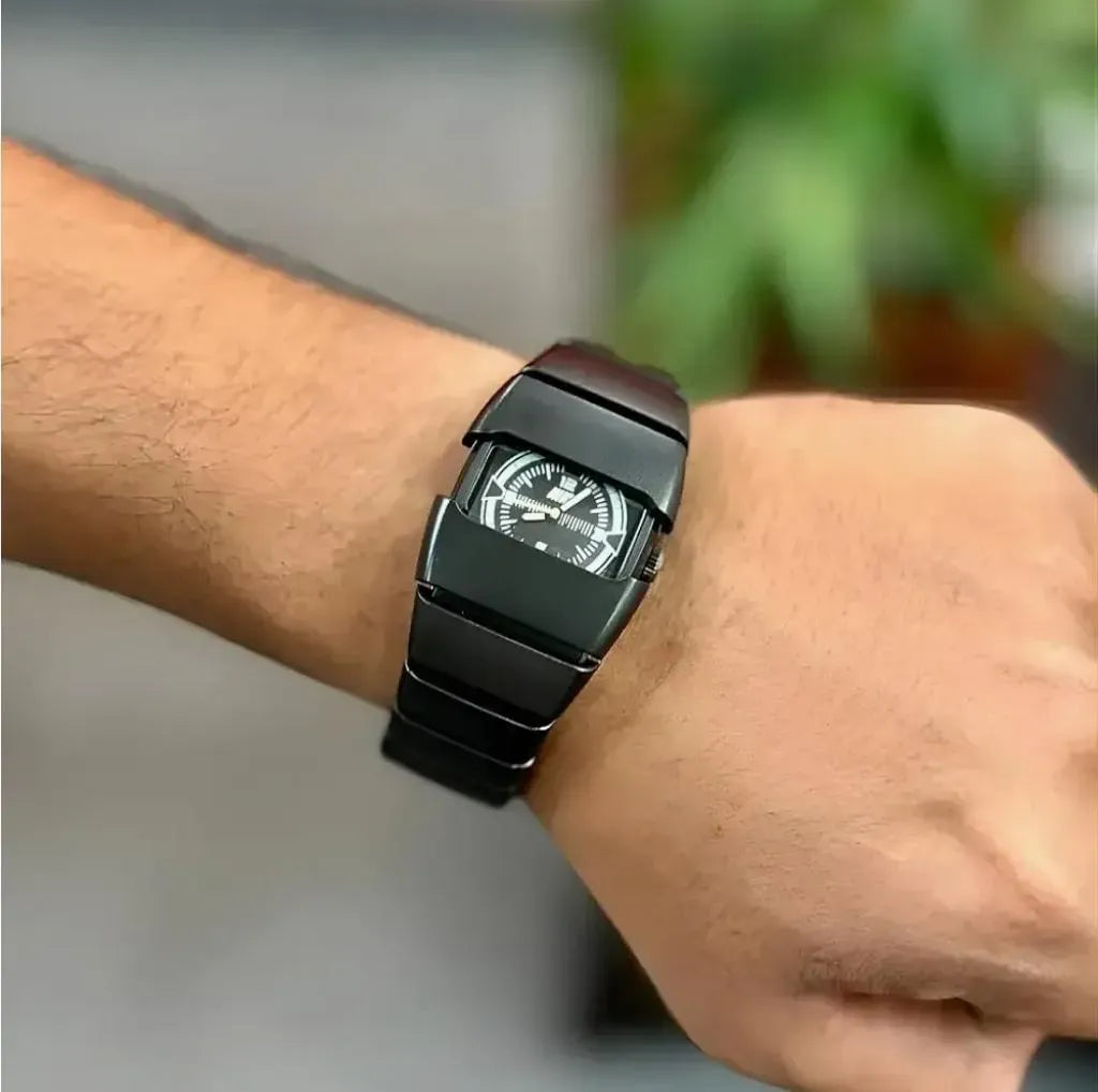 Men's Comfortable Daily Wear Watch Rectangular dial