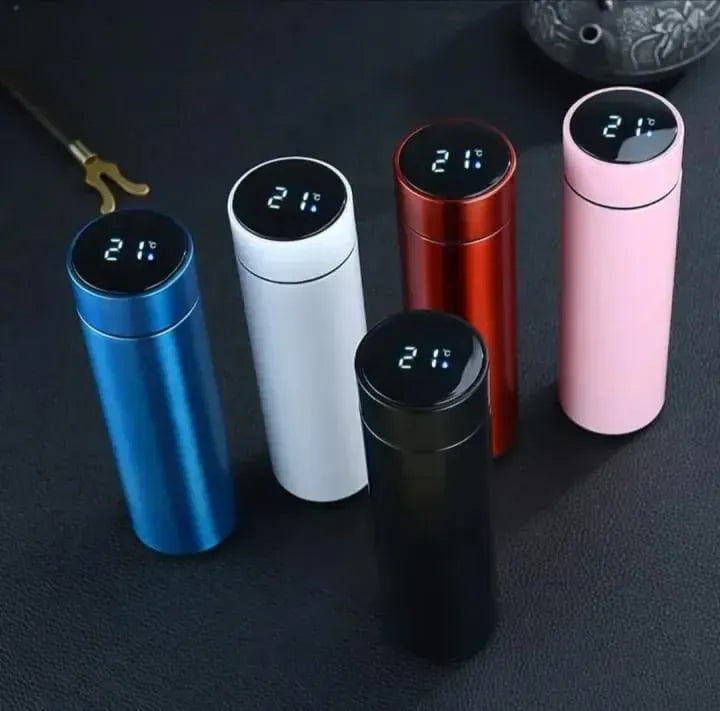 Digital Temperature Water Bottle Stainless Steel Multi Color